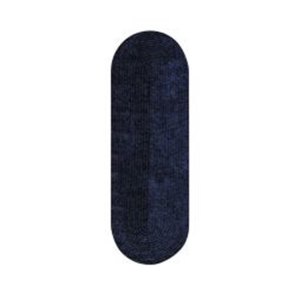 Better Trends 2 x 6 in. Chenille Reversible Rug - Navy BRCR26NV